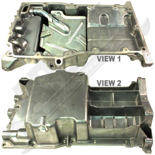 APDTY 375244 Oil Pan Aluminum wDrain Plug Fits Ecotec 2.0L 2.2L 2.4L