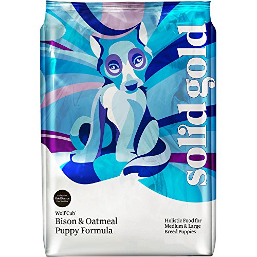 Solid Gold Wolf Cub Holistic Dry Dog Food, Bison & Oatmeal, Moderately