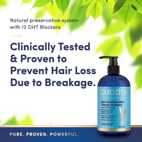 PURA D'OR Hair Loss Prevention Therapy Premium Organic Argan Oil