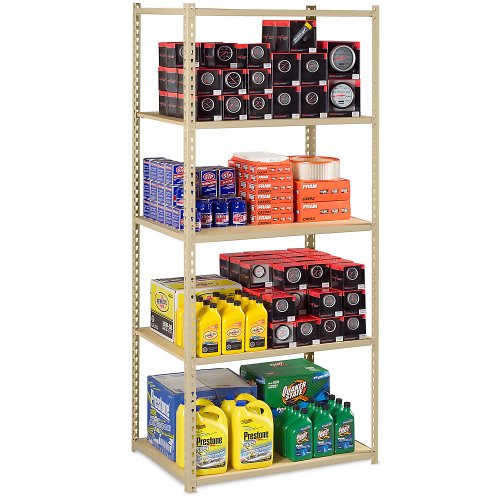 TENNSCO ZLine LowProfile DoubleRivet Shelving with Particleboard