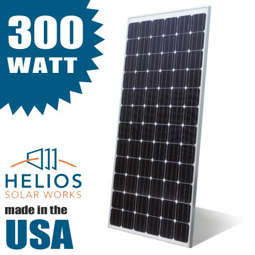 Helios 2 Pack 300W Watt Mono Crystalline 60 Cell Solar Panel 30V Cells
