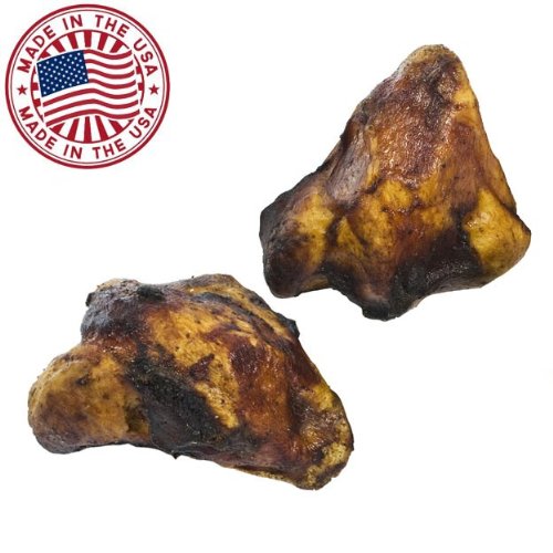 Knee Cap Dog Bones 2 ct 100 Pack Beef Bulk Healthy Treat Natural Chews Made USA John M. Torreskoz