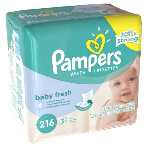 Pampers Baby Fresh Wipes 12x Box with Tub, Family size 1728ct Health
