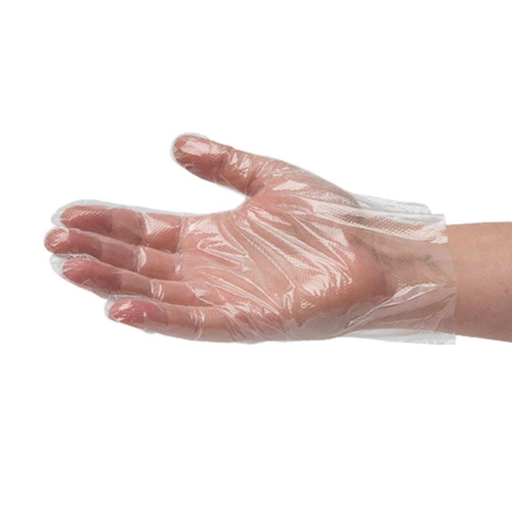 Green Direct Disposable Food Preparation Poly Gloves, 2