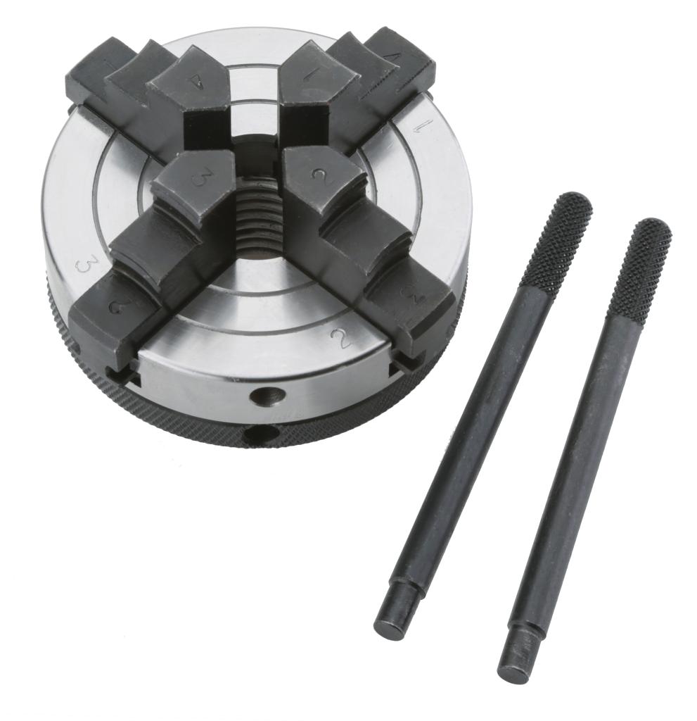 Woodstock D4054 3Inch 4 Jaw Chuck 1Inch by 8 TPI Drill Chucks