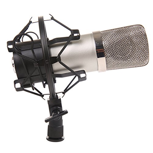 MeGooDo Condenser Microphone Sound Recording Dynamic + Mic Shock Mount