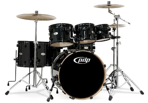 Buy Cheap Pacific Drums X7 7Piece Maple Shell Pack Black Pearlescent on Sale Drum Sets
