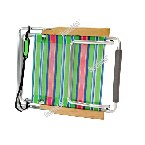 Canopy Beach Chair 5 pos. Low Seat / LayFlat Aluminum Beach Chair