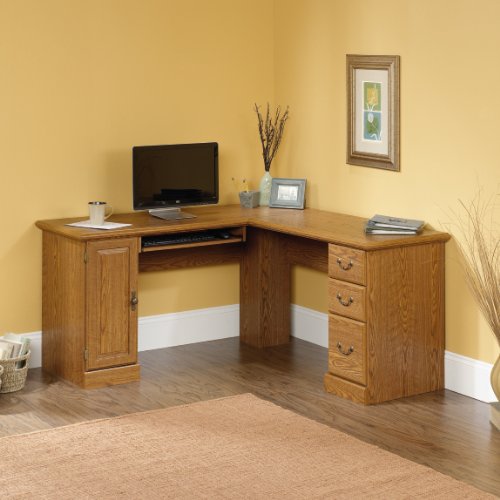 Sauder Orchard Hills Corner Computer Desk Carolina Oak Finish Antique Hutch Sauder Orchard Hills Corner Computer Desk Carolina Oak