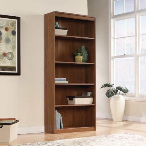 Camber Hill Five Shelf Bookcase Sand Pear Finish