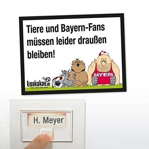 Verkauf AntiBayernKlingelschild Dortmund, Schalke und alle