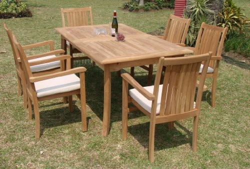 Cheapest GradeA Teak Wood Luxurious Dining Set Collections (CH7) 7