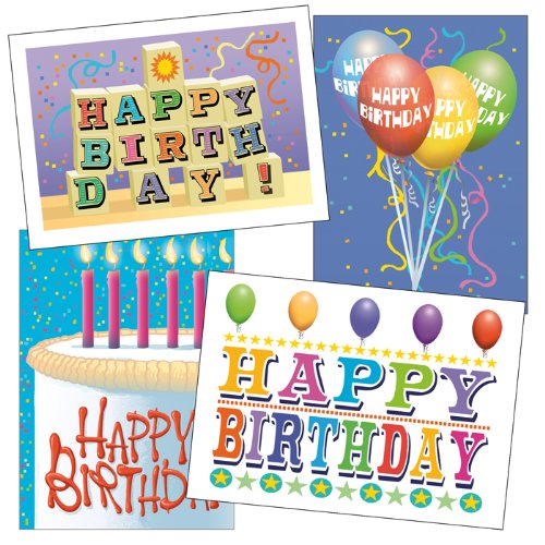 Birthday Card Assorted Pack Set of 36 Cards & Envelopes Bulk Business