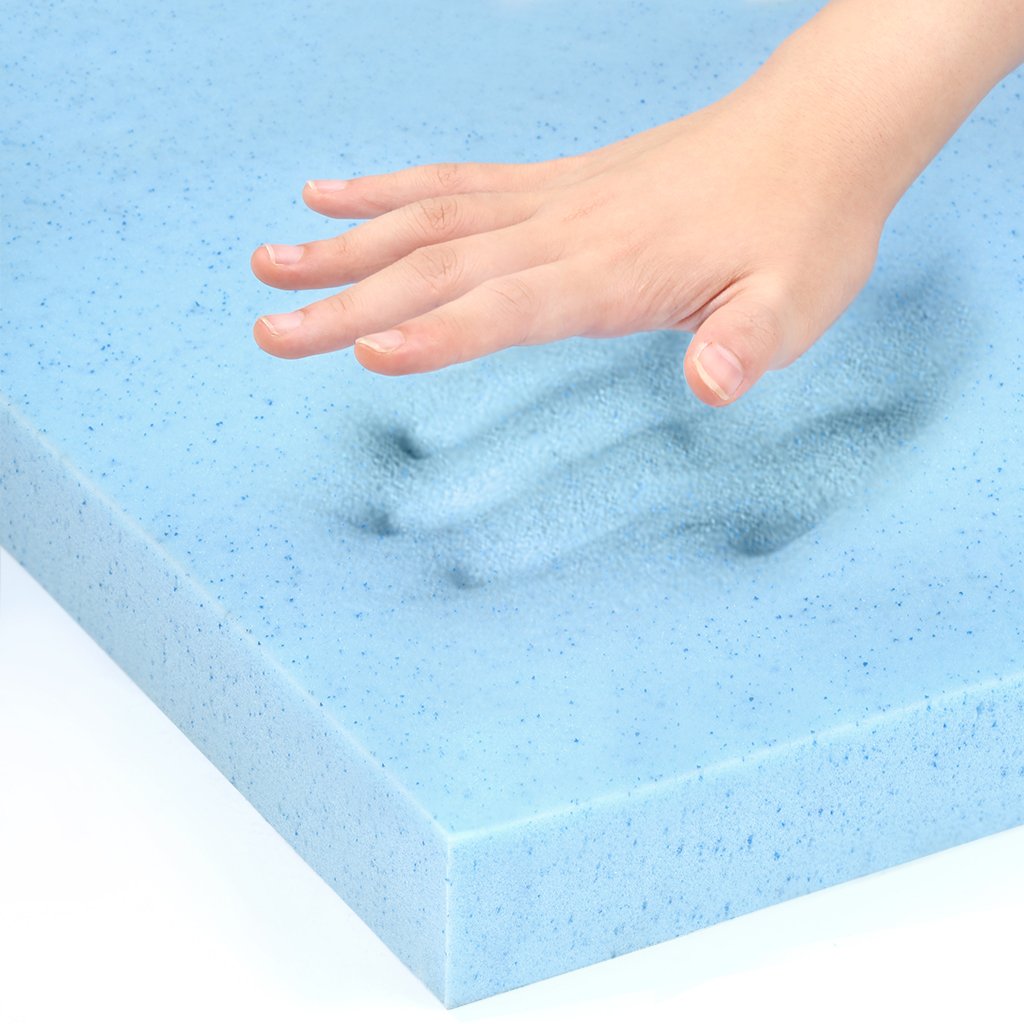 LANGRIA 3Inch King Gelinfused Memory Foam Mattress Topper with