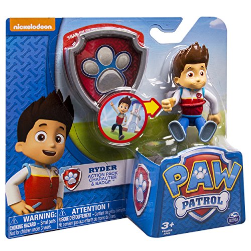 Paw Patrol Action Pack Pup & Badge Ryder Toy Toys Games Toys Dolls