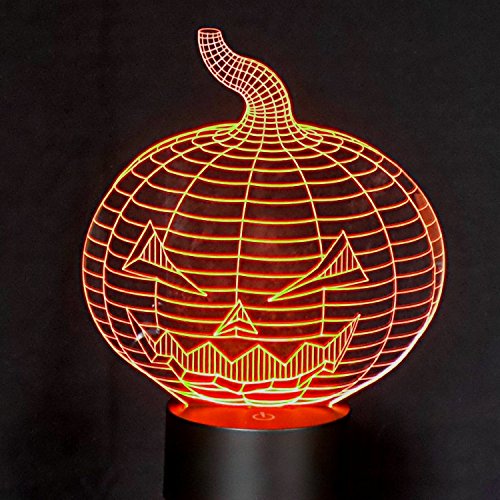 ASSIS Optical Illusion 3D Pumpkin JackO'Lantern Light by ASSIS is a