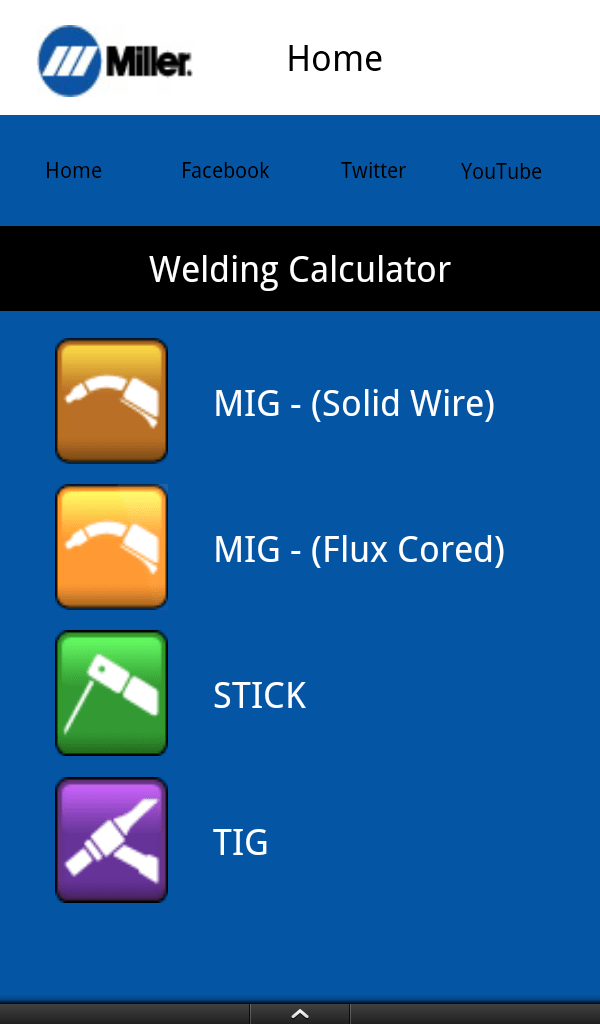 Miller Weld Setting Calculator Appstore for Android