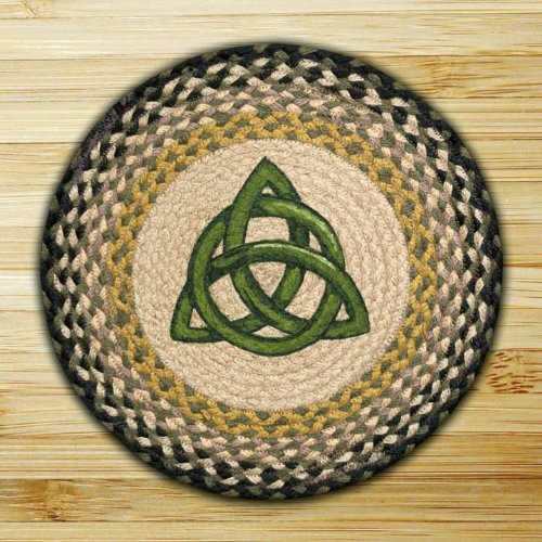 Earth Rugs 49CH116IK Irish Knot Round Chair Pad House decor sale