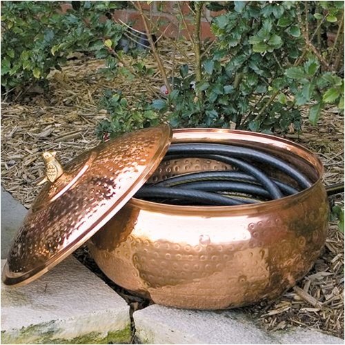 Garden Hose Pipe Copper Hose Storage Pot Copper Garden Hose Pot