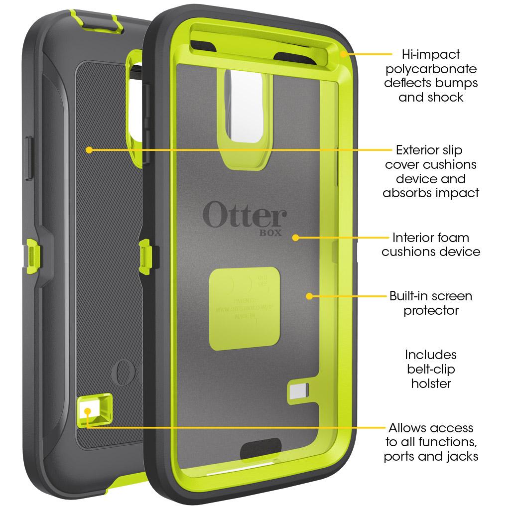 OtterBox Defender Series Samsung Galaxy S5 Case, Standard