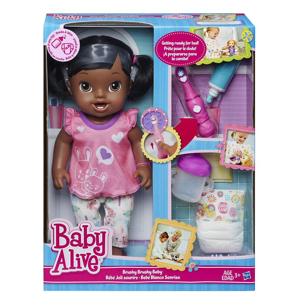 Baby Alive Brushy Brushy Baby Doll African American Toys
