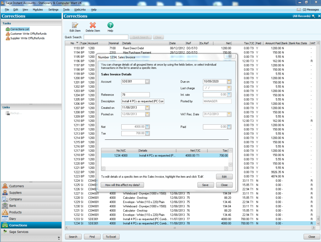 Sage Instant Accounts 2014 (PC) Amazon.co.uk Software