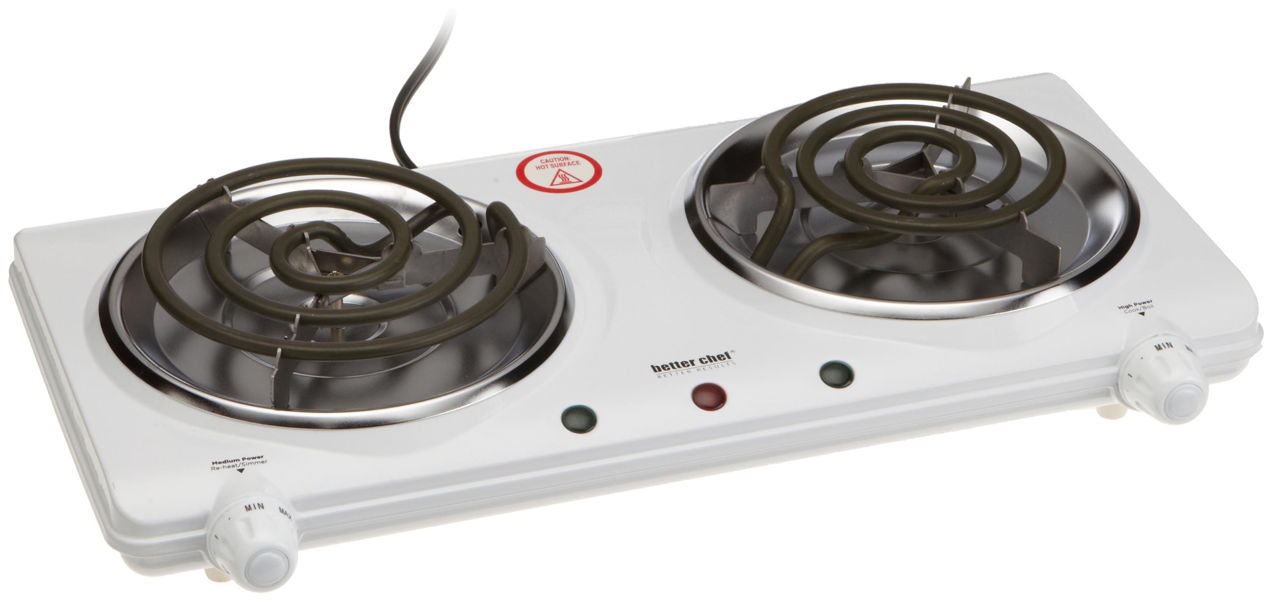 Portable Electric Double Burner Stove Hot Plate Cooktop Countertop