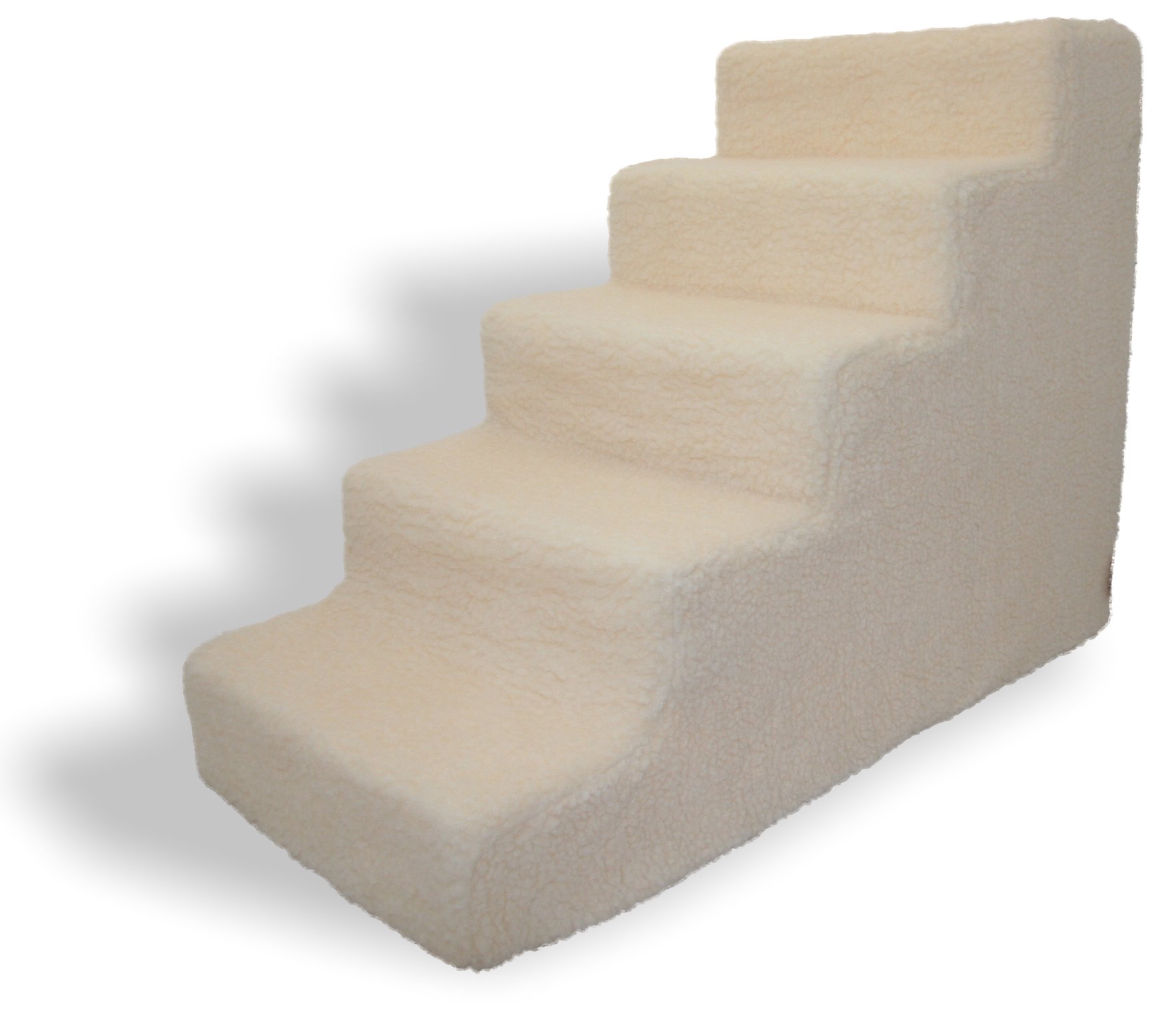 Best Pet Supplies Foam Pet Stairs Steps White 5 Step Dog Cat Animal