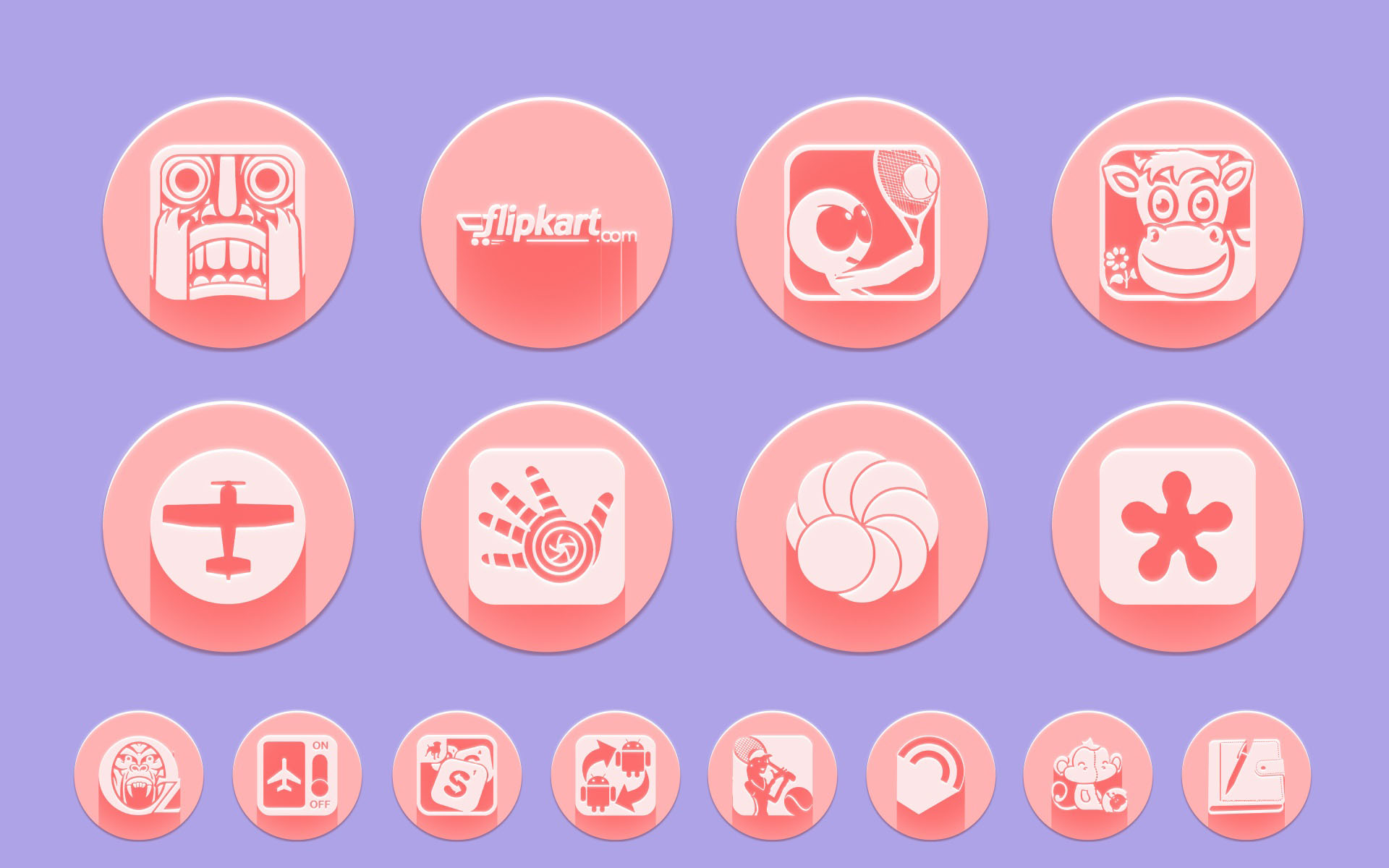 Baby Pink Icon Pack Theme Appstore for Android