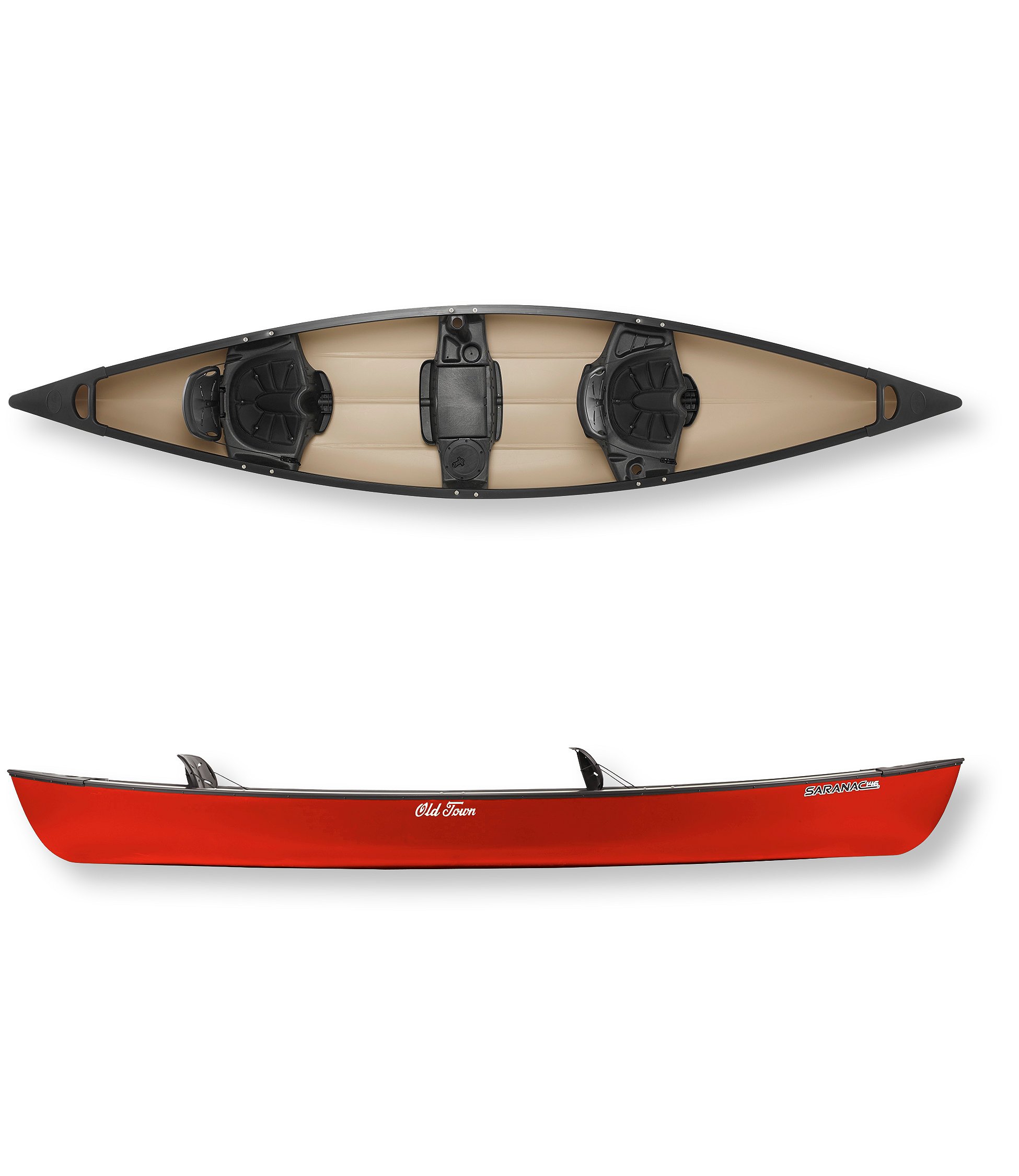 Old Town Saranac 146 Canoe By Old Town, Red eBay