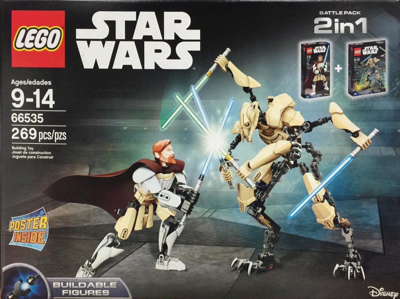 LEGO Star Wars 66535 ObiWan Kenobi vs. General Grievous Battle Pack