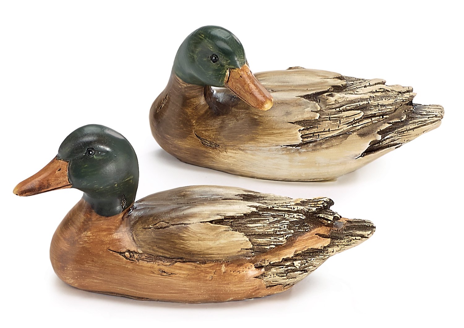 Set Of 2 Hand Painted Mallard Duck Figurines/Statues eBay