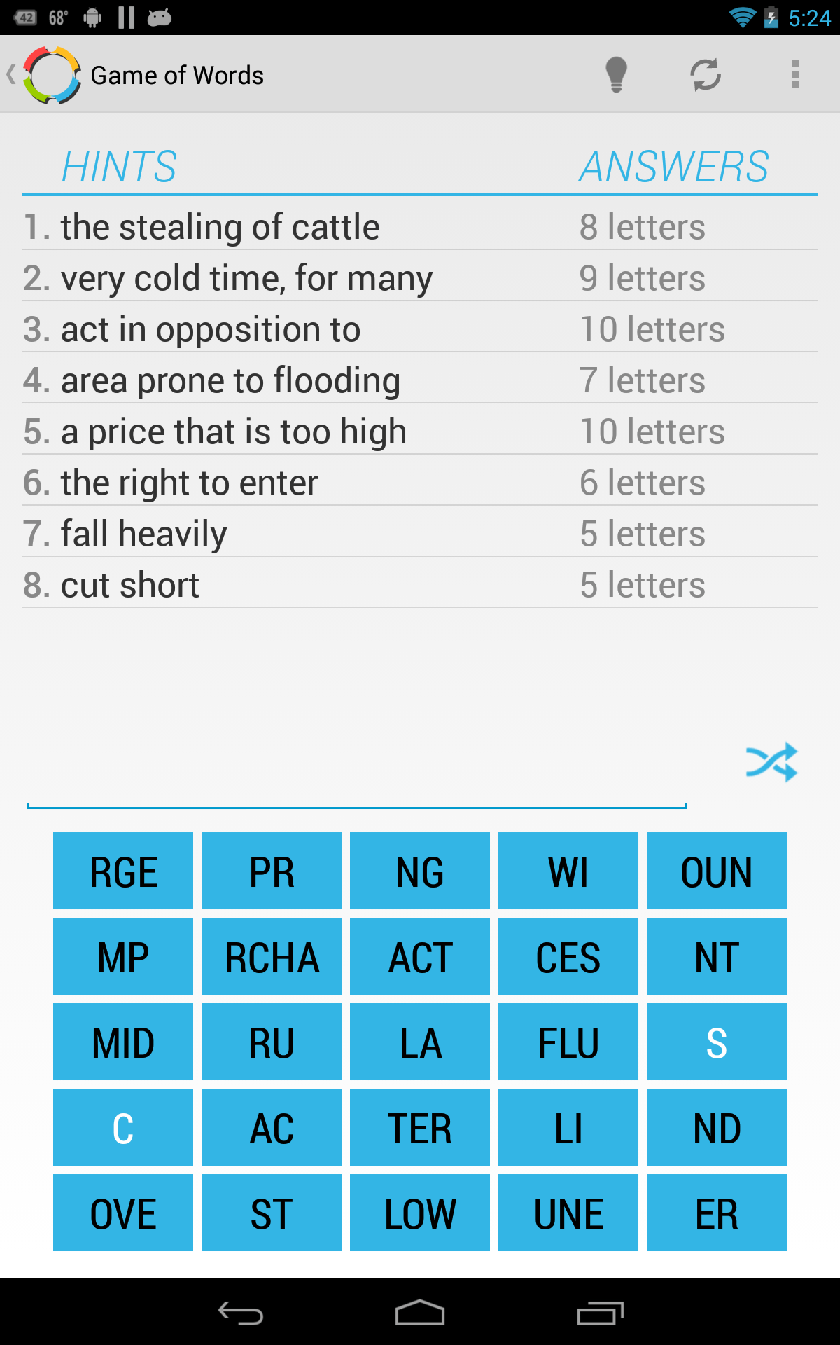 Game of Words Appstore for Android
