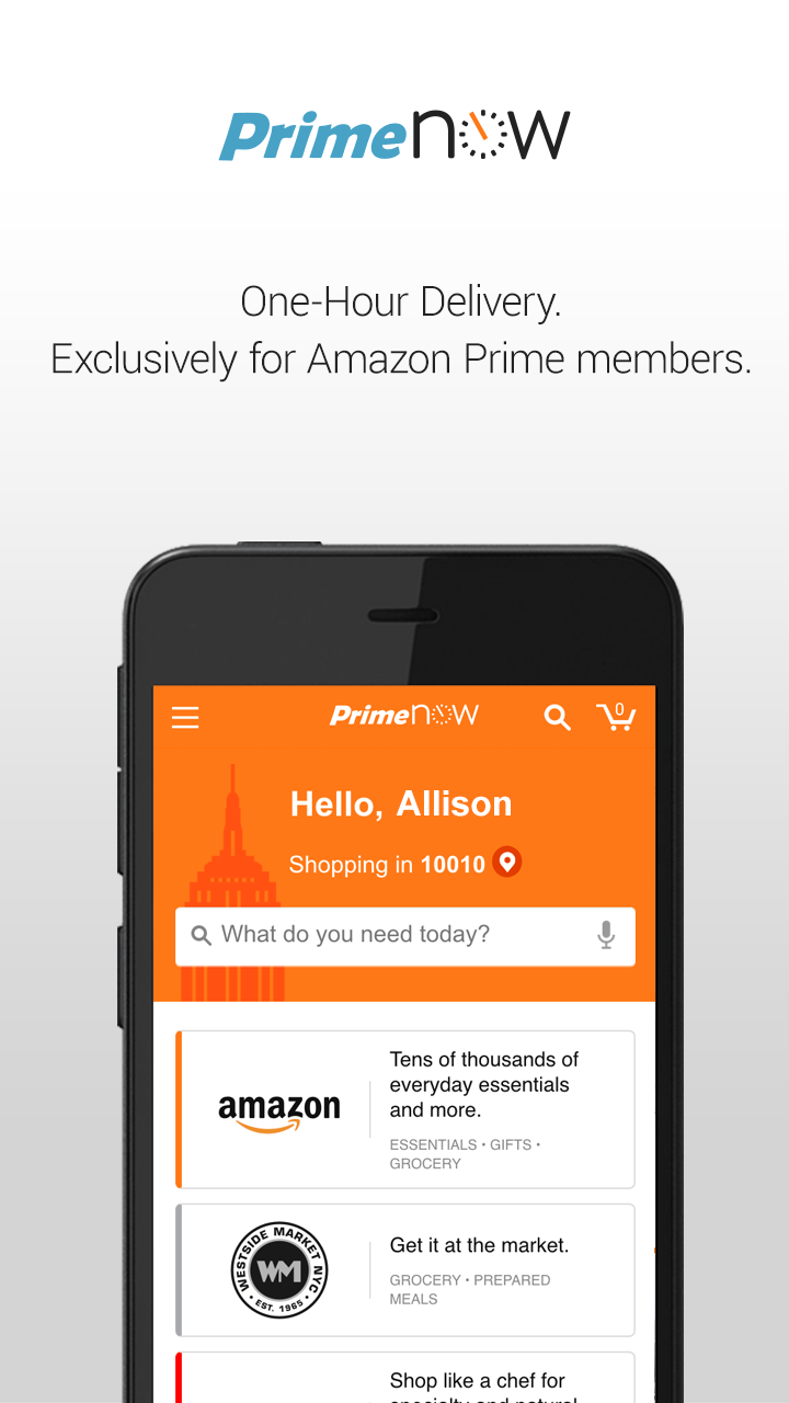 Amazon Prime Now Appstore for Android