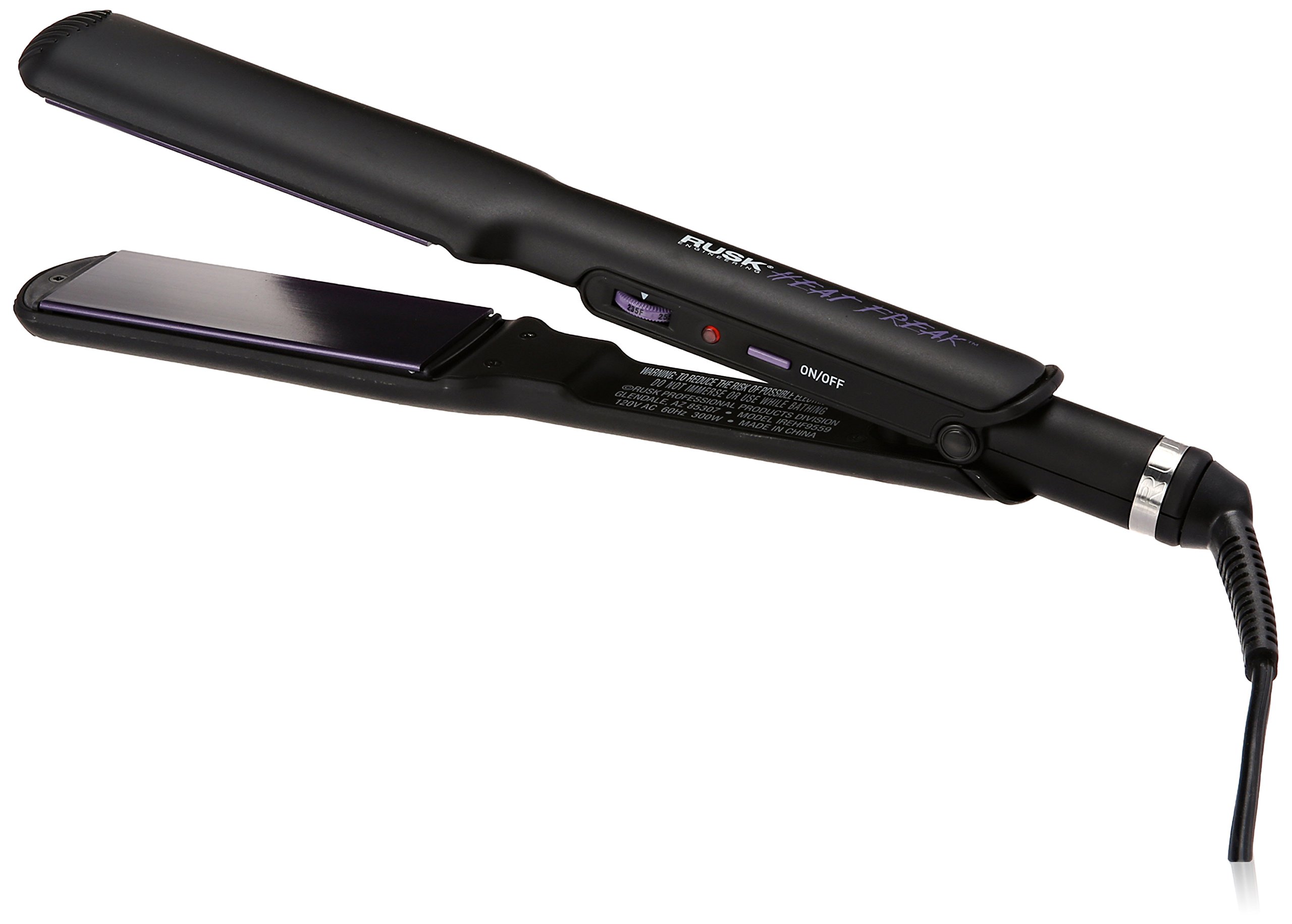 Rusk RSK807 Heat Freak Professional STR8 Ceramic Tourmaline Flat Iron 1