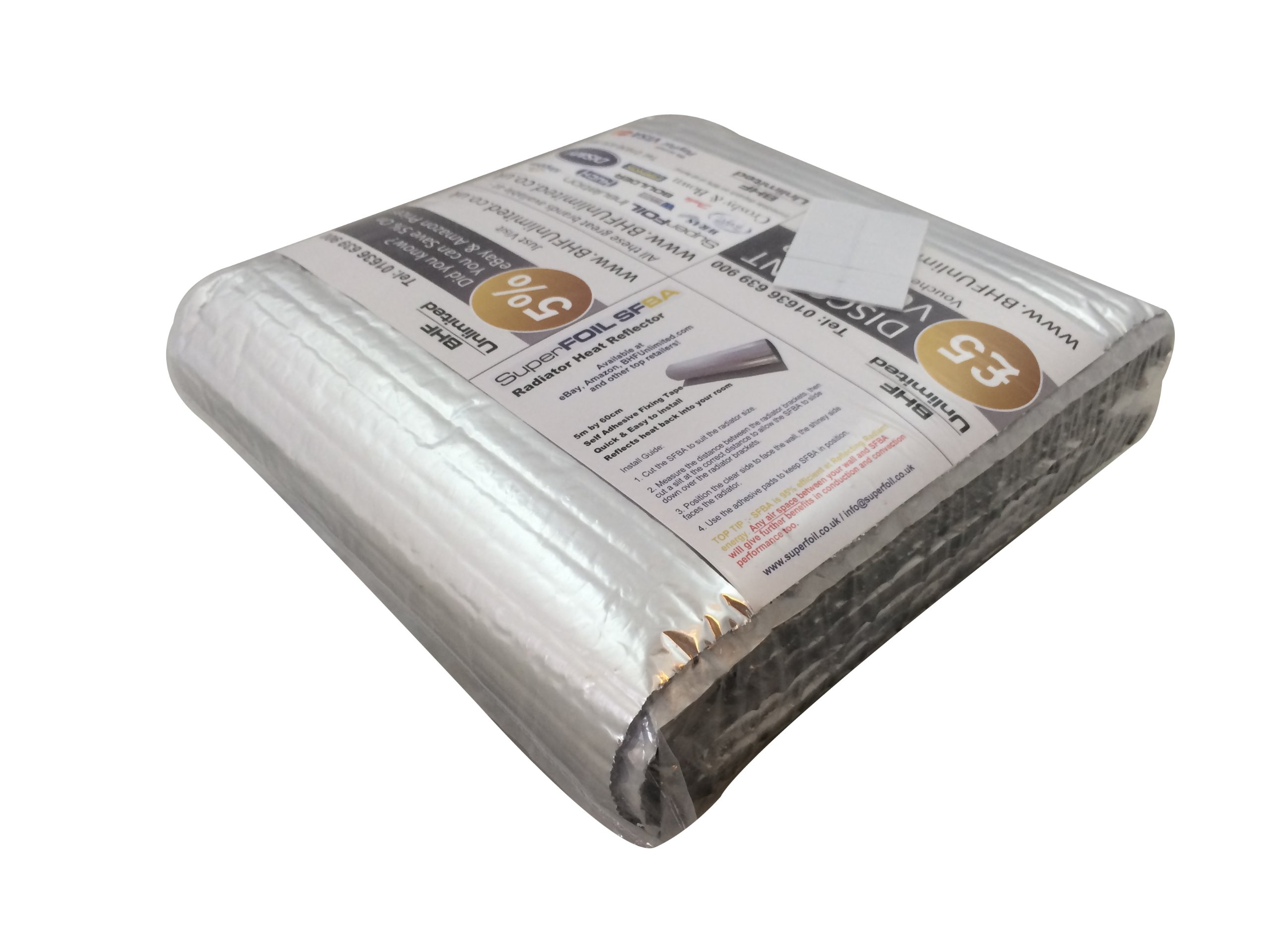 SUPERFOIL ENERGY SAVING RADIATOR HEAT REFLECTOR FOIL 5m x 60cm eBay