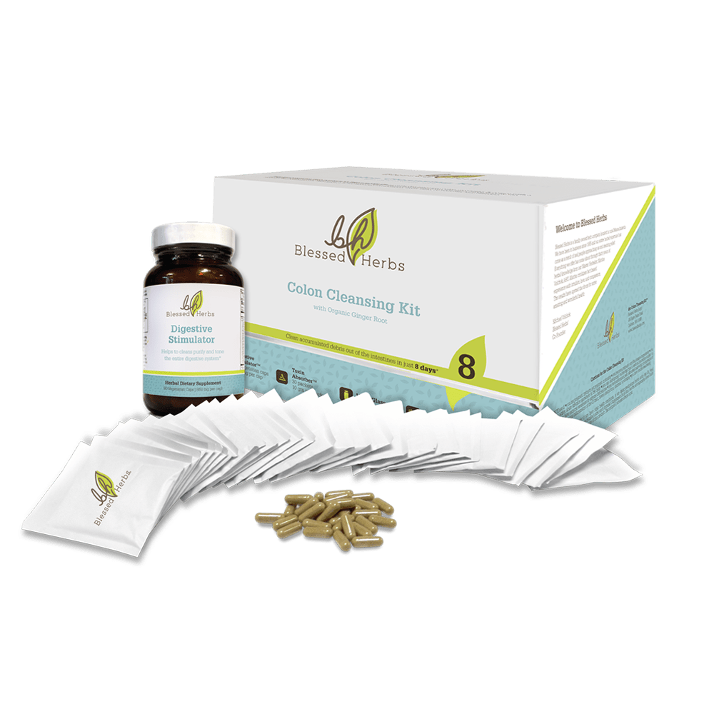 Blessed Herbs Colon Cleansing Kit Ginger Health