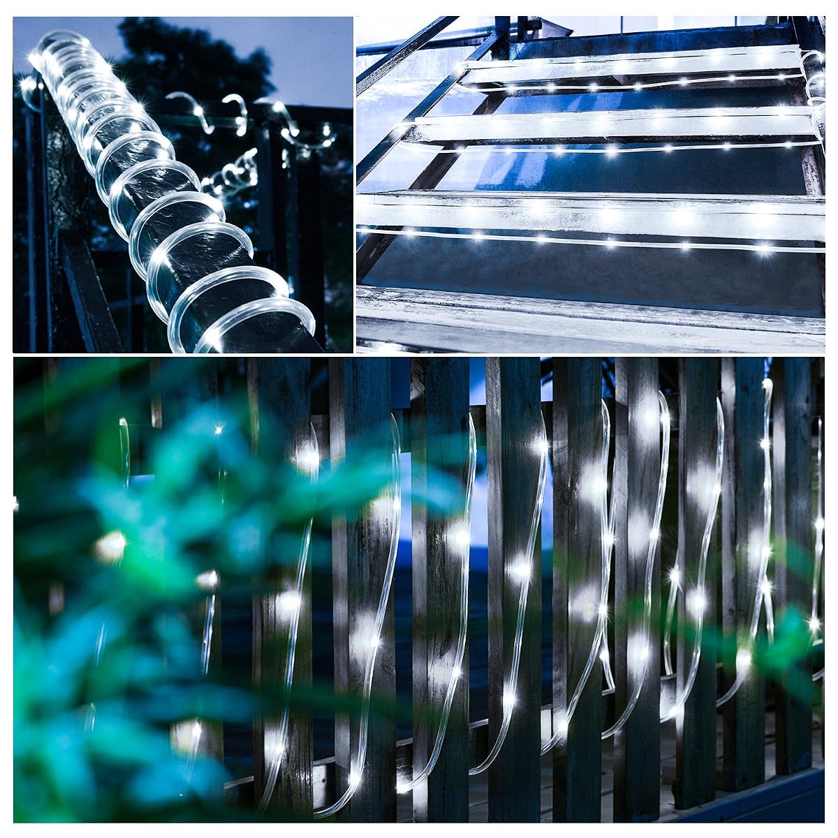 Solar Rope Lights Outdoor, Oak Leaf 41ft 100LED LED Rope Lighting