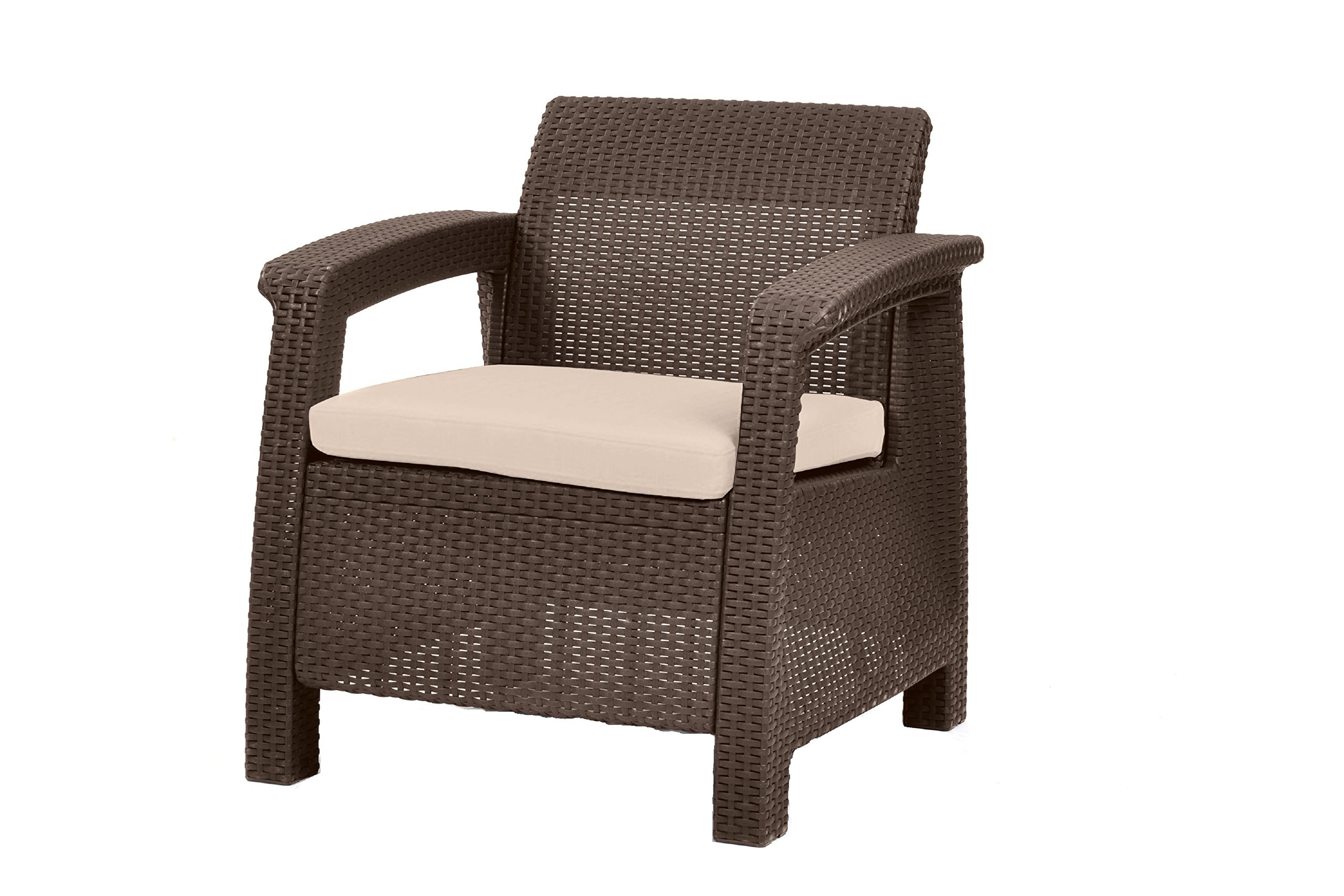 Keter Corfu Armchair All Weather Outdoor Patio Garden Furniture with