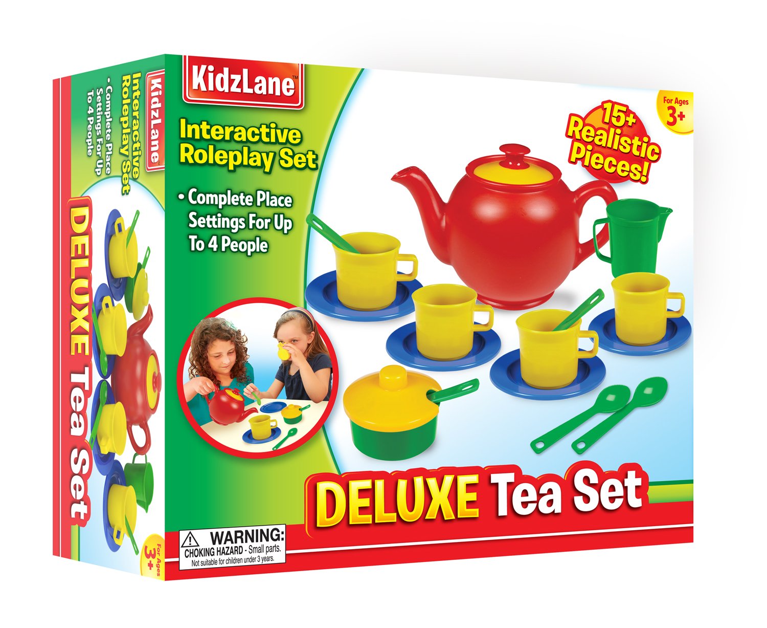 Durable Children's Tea Set, Pretend Play Tea Set for Little Girls