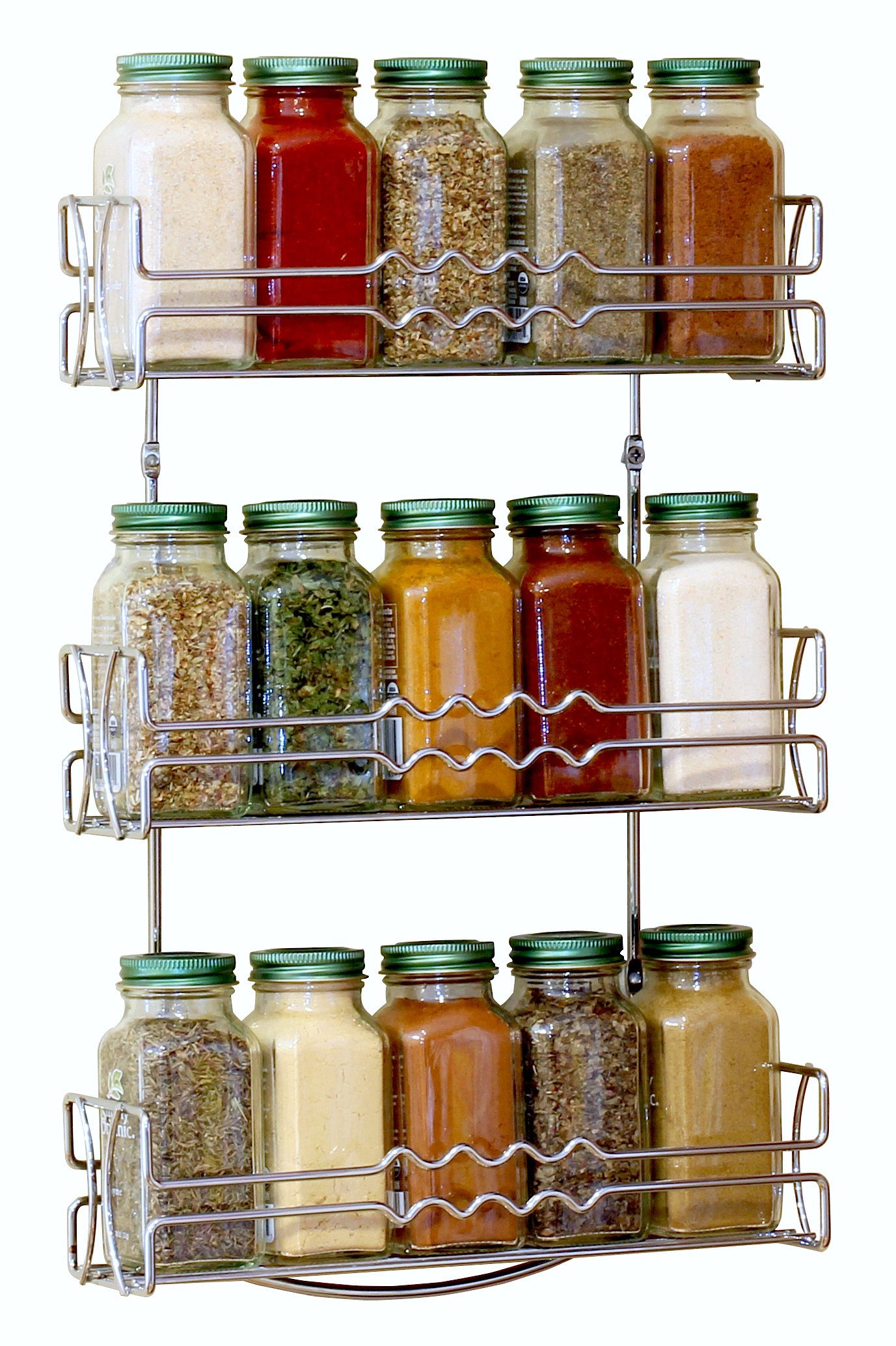 DecoBros 3 Tier Wall Mounted Spice Rack Chrome Deco Brothers eBay