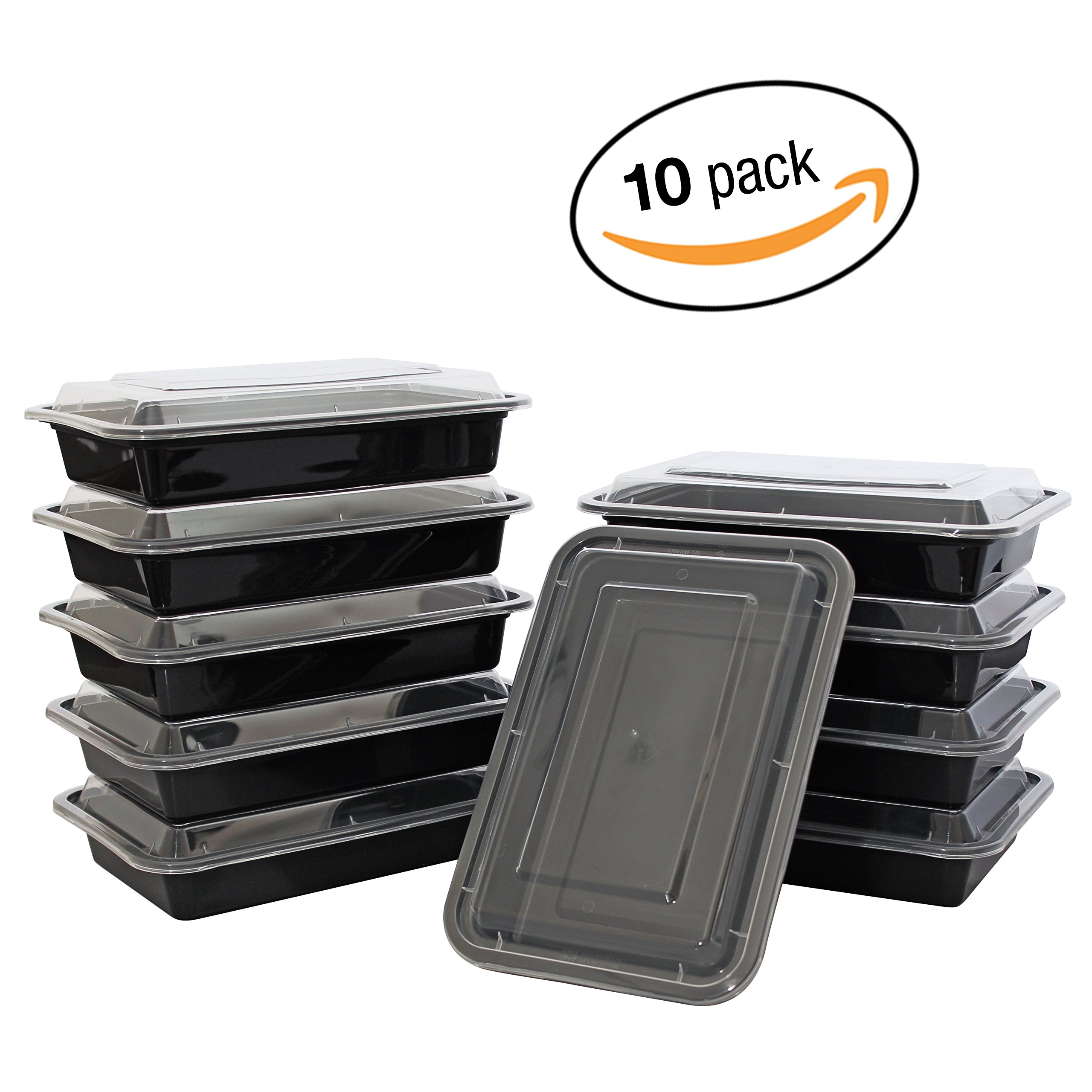 Kaademu Single Compartment Reusable FOOD STORAGE CONTAINERS with Clear