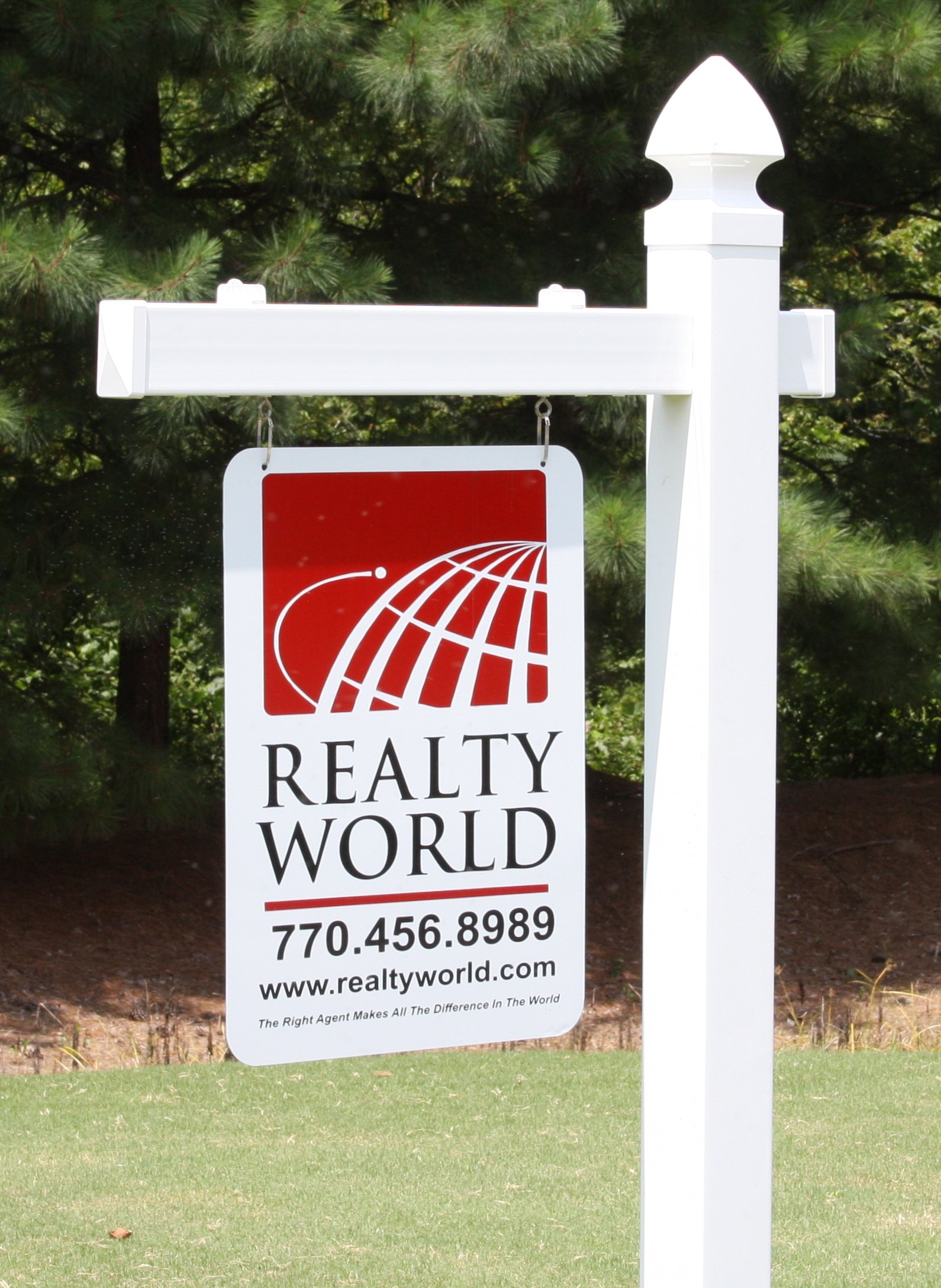 Vinyl PVC Real Estate Sign Post White eBay