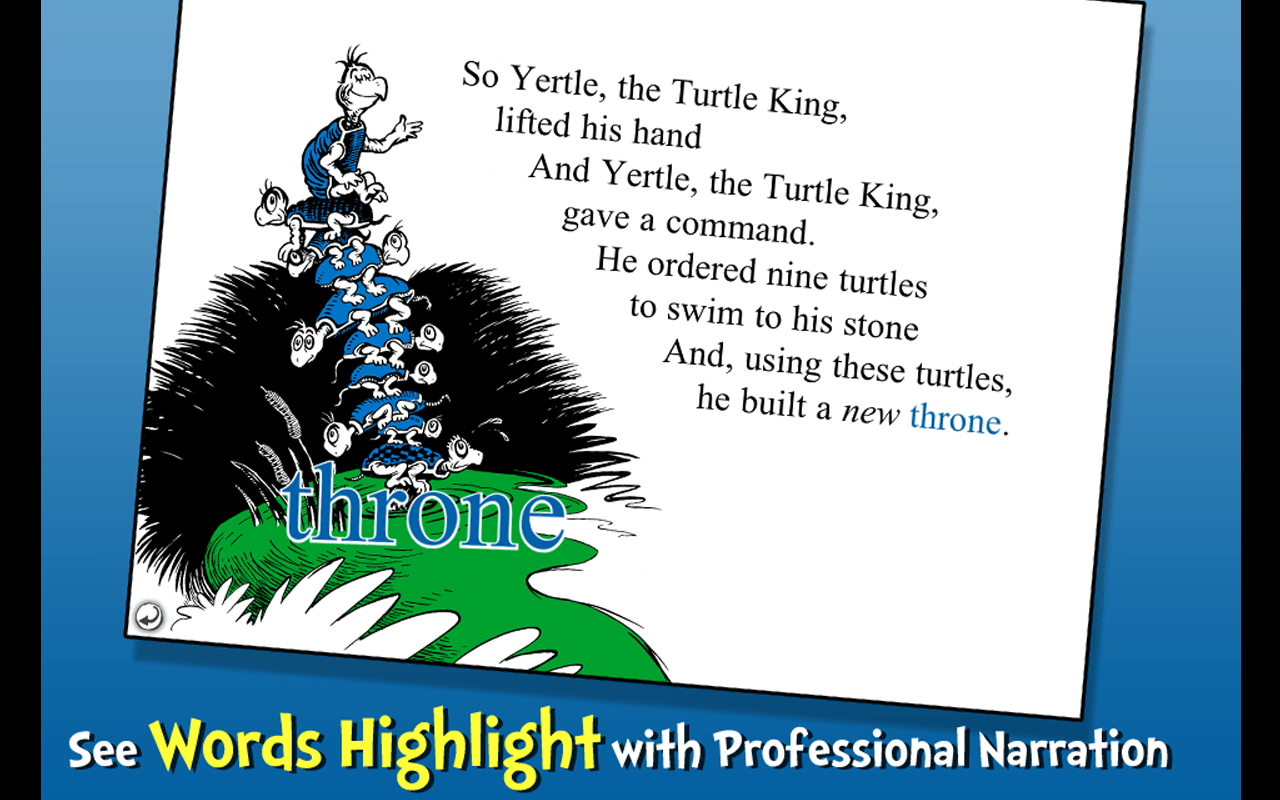 Yertle the Turtle Dr. Seuss Appstore for Android
