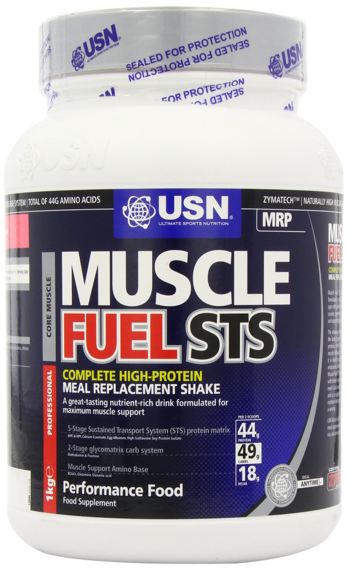 USN Muscle Fuel STS High Protein Meal Replacement Shake Powder