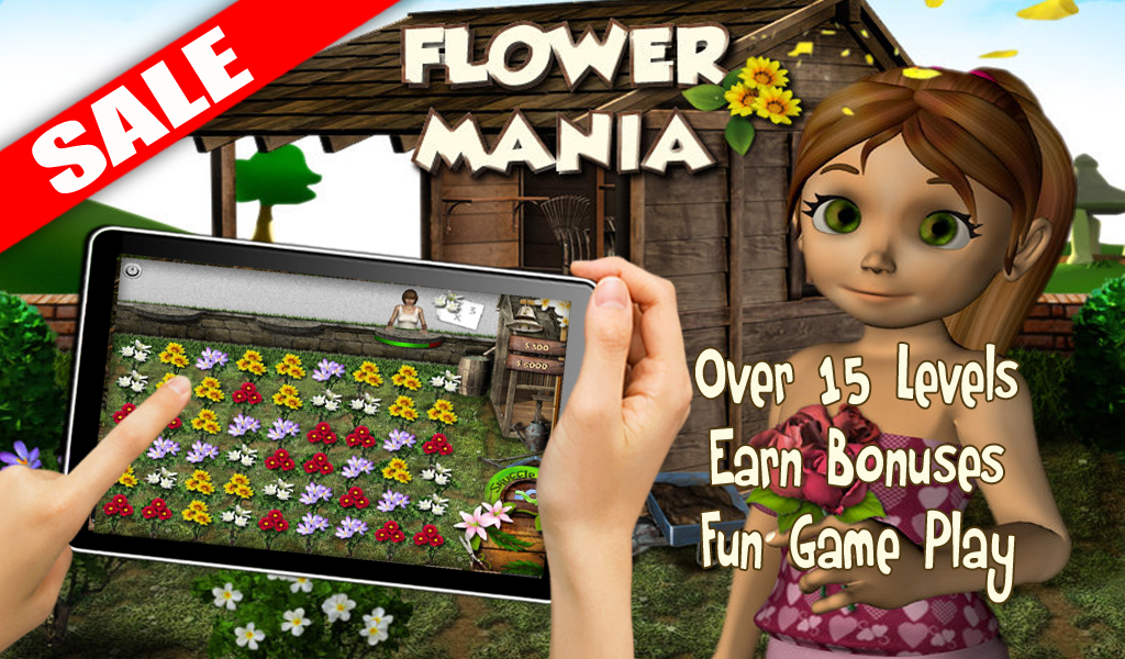 Fun Flower Mania Tile Match Three Easter Kids Game