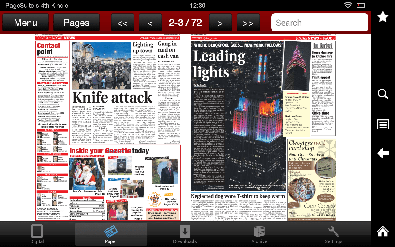 The Blackpool Gazette Newspaper Amazon.it per