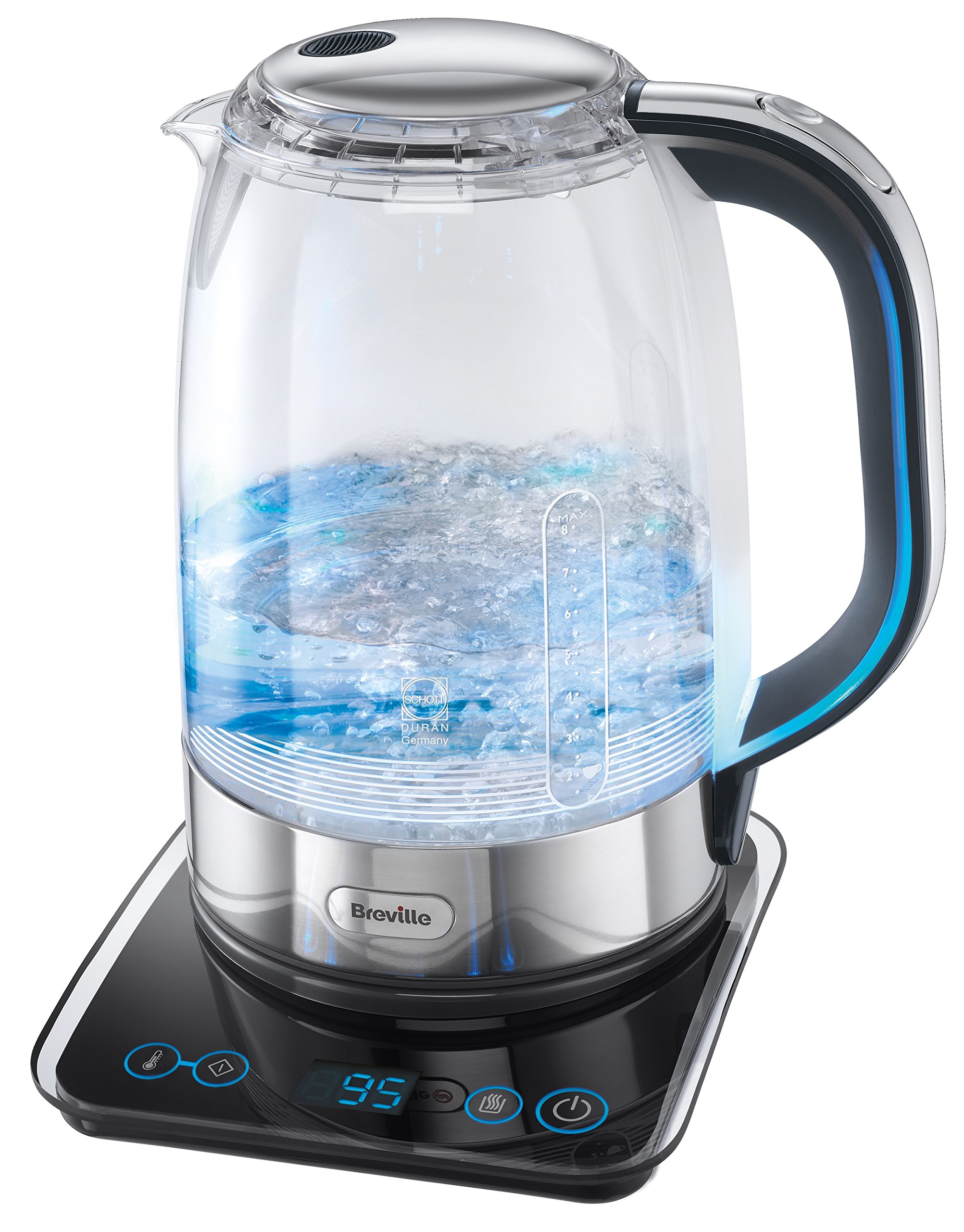 Breville Crystal Clear MultiTemperature Glass Kettle Crystal Clear eBay