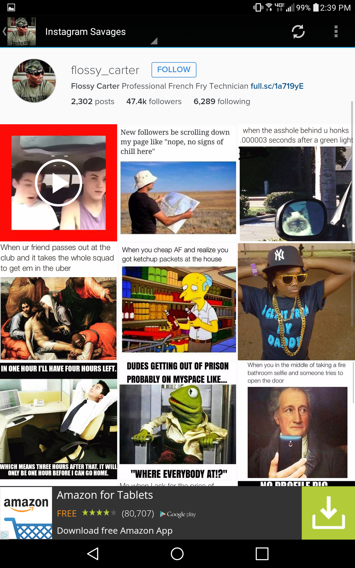 Flossy Carter App Appstore for Android