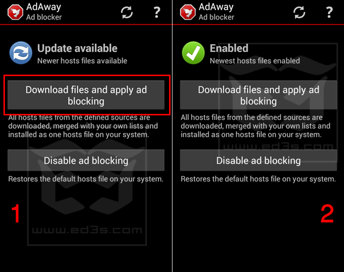 تطبيق AdAway ازالة الاعلانات في تطبيقات الاندرويد